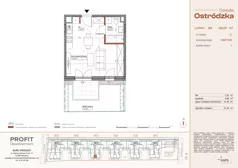 1 pokój, mieszkanie 29,07 m², parter, oferta nr OST1/C/1/62, Ostródzka, Warszawa, Białołęka, Białołęka, ul. Ostródzka  110