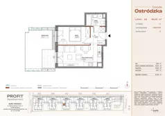 2 pokoje, mieszkanie 36,25 m², parter, oferta nr OST1/C/1/64, Ostródzka, Warszawa, Białołęka, Białołęka, ul. Ostródzka 110