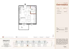 1 pokój, mieszkanie 29,07 m², piętro 1, oferta nr OST1/C/2/72, Ostródzka, Warszawa, Białołęka, Białołęka, ul. Ostródzka  110