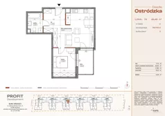 2 pokoje, mieszkanie 49,49 m², piętro 2, oferta nr OST1/C/3/79, Ostródzka, Warszawa, Białołęka, Białołęka, ul. Ostródzka 110