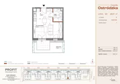 1 pokój, mieszkanie 29,07 m², parter, oferta nr OST1/E/1/122, Ostródzka, Warszawa, Białołęka, Białołęka, ul. Ostródzka  110