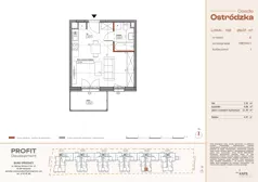 1 pokój, mieszkanie 29,07 m², piętro 1, oferta nr OST1/E/2/132, Ostródzka, Warszawa, Białołęka, Białołęka, ul. Ostródzka  110