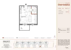 1 pokój, mieszkanie 29,07 m², piętro 2, oferta nr OST1/E/3/142, Ostródzka, Warszawa, Białołęka, Białołęka, ul. Ostródzka  110