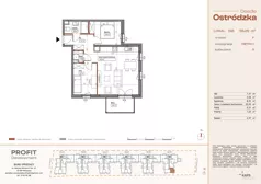 3 pokoje, mieszkanie 56,29 m², piętro 1, oferta nr OST1/F/2/158, Ostródzka, Warszawa, Białołęka, Białołęka, ul. Ostródzka  110