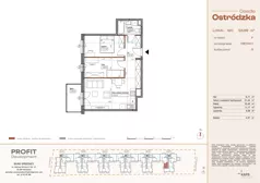 3 pokoje, mieszkanie 55,89 m², piętro 1, oferta nr OST1/F/2/160, Ostródzka, Warszawa, Białołęka, Białołęka, ul. Ostródzka  110