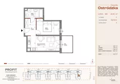 2 pokoje, mieszkanie 40,18 m², piętro 2, oferta nr OST1/F/3/165, Ostródzka, Warszawa, Białołęka, Białołęka, ul. Ostródzka 110