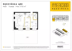 3 pokoje, mieszkanie 55,81 m², piętro 1, oferta nr RD4B/D/14, Rędzińska 4, Wrocław, Maślice, ul. Rędzińska