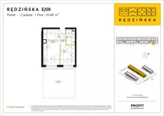 2 pokoje, mieszkanie 34,78 m², piętro 3, oferta nr RD4B/G/37, Rędzińska 4, Wrocław, Maślice, ul. Rędzińska