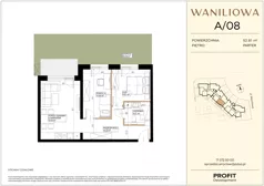 3 pokoje, mieszkanie 52,81 m², parter, oferta nr WA2/A/08, Waniliowa, Wrocław, Lipa Piotrowska, Psie Pole, ul. Waniliowa