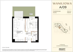 2 pokoje, mieszkanie 39,01 m², parter, oferta nr WA2/A/09, Waniliowa, Wrocław, Lipa Piotrowska, Psie Pole, ul. Waniliowa