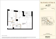 2 pokoje, mieszkanie 49,49 m², piętro 2, oferta nr WA2/A/27, Waniliowa, Wrocław, Lipa Piotrowska, Psie Pole, ul. Waniliowa