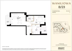 3 pokoje, mieszkanie 55,43 m², piętro 2, oferta nr WA2/B/23, Waniliowa, Wrocław, Lipa Piotrowska, Psie Pole, ul. Waniliowa