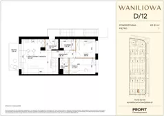 3 pokoje, mieszkanie 62,81 m², piętro 1, oferta nr WA1/D/12, Waniliowa, Wrocław, Lipa Piotrowska, Psie Pole, ul. Waniliowa