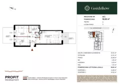 3 pokoje, mieszkanie 59,65 m², parter, oferta nr GO1/A/1/1, Goździków, Warszawa, Wawer, Marysin Wawerski, ul. Goździków