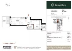 2 pokoje, mieszkanie 48,22 m², parter, oferta nr GO1/B/1/18, Goździków, Warszawa, Wawer, Marysin Wawerski, ul. Goździków