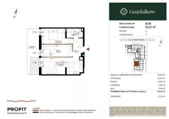3 pokoje, mieszkanie 55,21 m², parter, oferta nr GO1/B/1/26, Goździków, Warszawa, Wawer, Marysin Wawerski, ul. Goździków