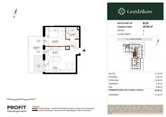 2 pokoje, mieszkanie 45,68 m², parter, oferta nr GO1/B/1/28, Goździków, Warszawa, Wawer, Marysin Wawerski, ul. Goździków