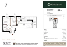 3 pokoje, mieszkanie 59,89 m², piętro 1, oferta nr GO1/B/2/30, Goździków, Warszawa, Wawer, Marysin Wawerski, ul. Goździków