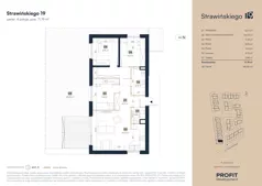 4 pokoje, mieszkanie 71,79 m², parter, oferta nr SW/1/19, Strawińśkiego, Wrocław, Jagodno, Krzyki, ul. Stawińskiego 19