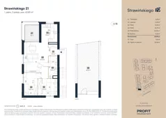 3 pokoje, mieszkanie 62,85 m², piętro 1, oferta nr SW/1/21, Strawińśkiego, Wrocław, Jagodno, Krzyki, ul. Stawińskiego 19
