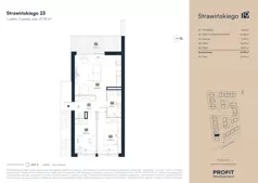 3 pokoje, mieszkanie 57,95 m², piętro 1, oferta nr SW/2/23, Strawińśkiego, Wrocław, Jagodno, Krzyki, ul. Stawińskiego 19