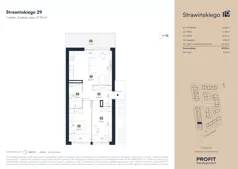 3 pokoje, mieszkanie 57,93 m², piętro 1, oferta nr SW/3/29, Strawińśkiego, Wrocław, Jagodno, Krzyki, ul. Stawińskiego 19