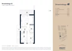 3 pokoje, mieszkanie 57,95 m², piętro 1, oferta nr SW/4/31, Strawińśkiego, Wrocław, Jagodno, Krzyki, ul. Stawińskiego 19