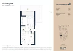 3 pokoje, mieszkanie 57,93 m², piętro 1, oferta nr SW/3/29, Strawińśkiego, Wrocław, Jagodno, Krzyki, ul. Stawińskiego 19