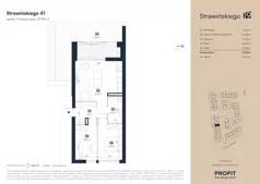3 pokoje, mieszkanie 57,95 m², parter, oferta nr SW/6/41, Strawińśkiego, Wrocław, Jagodno, Krzyki, ul. Stawińskiego 19