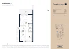 3 pokoje, mieszkanie 57,95 m², piętro 1, oferta nr SW/8/47, Strawińśkiego, Wrocław, Jagodno, Krzyki, ul. Stawińskiego 19