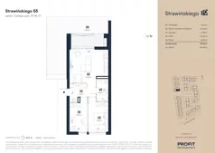 3 pokoje, mieszkanie 57,95 m², parter, oferta nr SW/10/55, Strawińśkiego, Wrocław, Jagodno, Krzyki, ul. Stawińskiego 19