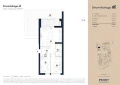 3 pokoje, mieszkanie 57,95 m², parter, oferta nr SW/12/65, Strawińśkiego, Wrocław, Jagodno, Krzyki, ul. Stawińskiego 19
