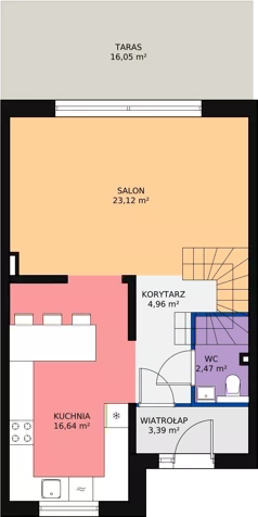 Dom 136,45 m², oferta nr 41, Ogrody Szymborskiej, Wrocław, Wojszyce, Krzyki, ul. W. Szymborskiej 2-43