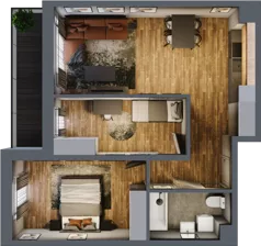 3 pokoje, mieszkanie 60,38 m², piętro 2, oferta nr 13A/19, ASFALTOWA 13, Wrocław, Wojszyce, Krzyki, ul. Asfaltowa 13