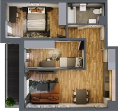 3 pokoje, mieszkanie 59,82 m², piętro 1, oferta nr 13/12., ASFALTOWA 13, Wrocław, Wojszyce, Krzyki, ul. Asfaltowa 13