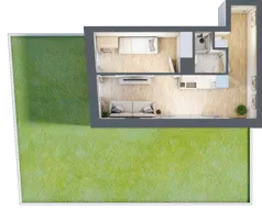 2 pokoje, mieszkanie 31,93 m², parter, oferta nr 1.B.06, Żegiestowska, Wrocław, Gaj, Krzyki, ul. Żegiestowska 3