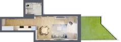 1 pokój, mieszkanie 30,49 m², parter, oferta nr 1.M.03, Żegiestowska, Wrocław, Gaj, Krzyki, ul. Żegiestowska 3