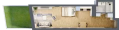 1 pokój, mieszkanie 35,61 m², parter, oferta nr 1.M.15, Żegiestowska, Wrocław, Gaj, Krzyki, ul. Żegiestowska 3