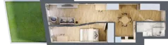 2 pokoje, mieszkanie 44,11 m², parter, oferta nr 1.M.16, Żegiestowska, Wrocław, Gaj, Krzyki, ul. Żegiestowska 3