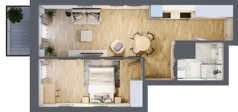 2 pokoje, apartament 42,05 m², piętro 1, oferta nr 2.M.29, Żegiestowska, Wrocław, Gaj, Krzyki, ul. Żegiestowska 3