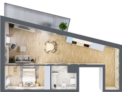 2 pokoje, mieszkanie 55,02 m², piętro 3, oferta nr 4.M.35, Żegiestowska, Wrocław, Gaj, Krzyki, ul. Żegiestowska 3