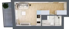 1 pokój, mieszkanie 23,00 m², piętro 6, oferta nr 7.B.09, Żegiestowska, Wrocław, Gaj, Krzyki, ul. Żegiestowska 3