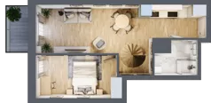 2 pokoje, mieszkanie 37,19 m², piętro 6, oferta nr 7.M.23, Żegiestowska, Wrocław, Gaj, Krzyki, ul. Żegiestowska 3