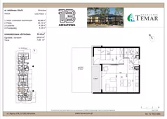 2 pokoje, mieszkanie 53,41 m², parter, oferta nr 13A/6, ASFALTOWA 13, Wrocław, Wojszyce, Krzyki, ul. Asfaltowa 13