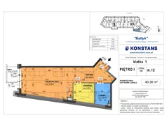 1 pokój, mieszkanie 40,36 m², piętro 1, oferta nr 12, Bałtyk, Mińsk Mazowiecki, ul. Stefana Kardynała Wyszyńskiego 1