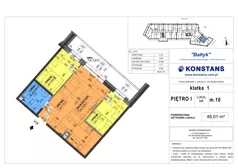 3 pokoje, mieszkanie 48,01 m², piętro 1, oferta nr 10, Bałtyk, Mińsk Mazowiecki, ul. Stefana Kardynała Wyszyńskiego 1