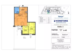 3 pokoje, mieszkanie 55,92 m², parter, oferta nr 45, Bałtyk, Mińsk Mazowiecki, ul. Stefana Kardynała Wyszyńskiego 1