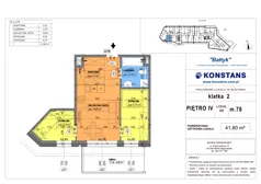 3 pokoje, mieszkanie 41,80 m², piętro 4, oferta nr 78, Bałtyk, Mińsk Mazowiecki, ul. Stefana Kardynała Wyszyńskiego 1
