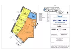 4 pokoje, mieszkanie 62,05 m², piętro 4, oferta nr 79, Bałtyk, Mińsk Mazowiecki, ul. Stefana Kardynała Wyszyńskiego 1