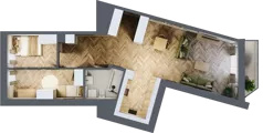 3 pokoje, mieszkanie 69,50 m², piętro 2, oferta nr 28, Wodociągowa - Etap VII, Sulejówek, ul. Wodociągowa 1/1A/1B